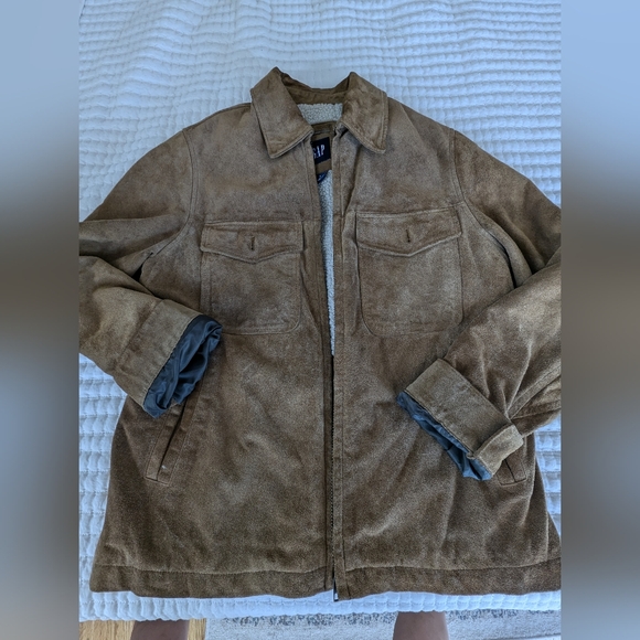 Vintage GAP 1969 Suede Leather Lined Jacket - Picture 2 of 3
